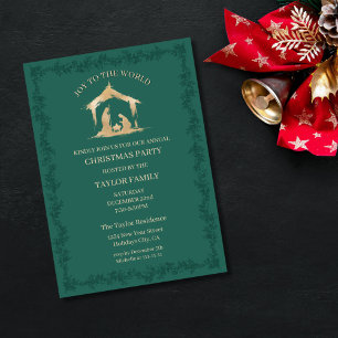 Tarjeta Festiva Cena de navidades Fiesta Escena de Natividad relig