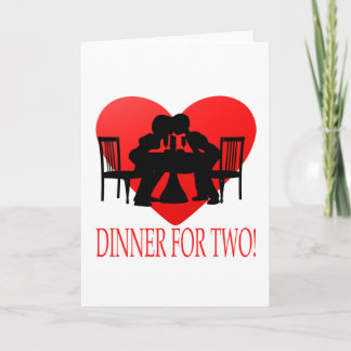 Tarjeta Festiva Cena por dos