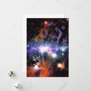 Tarjeta Festiva Centro Galáctico de la Galaxia Vía Láctea Hubble