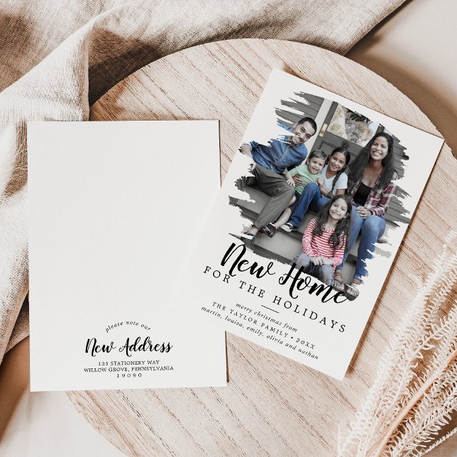 Tarjeta Festiva Cepillado Nuevo Hogar Para La Foto De Las Vacacion (Subido por el creador)