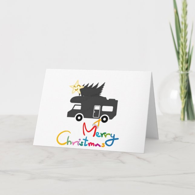 TARJETA FESTIVA CERCA, LEJOS, EN LA CARRETERA "TE ECHAS DE LADO A  (Anverso)