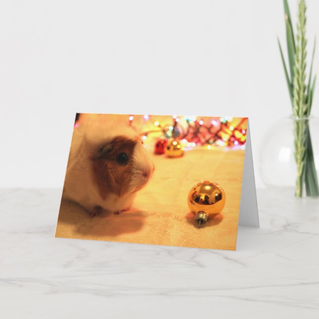 Tarjeta Festiva Cerdo navideño (Anverso)