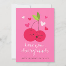 Cerezas Lindas Aman Corazones Día de San Valentín