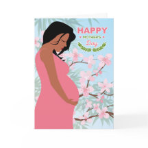 Cerezos en flor en el día de la madre