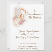 Certificado tradicional de bautismo de Chica
