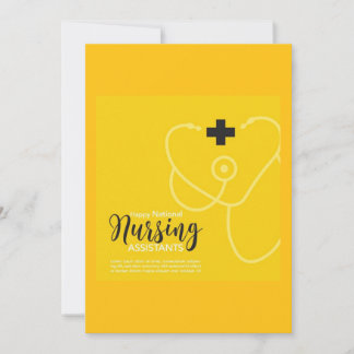 Tarjeta Festiva Certified Nurse's Aide Week Greeting Card