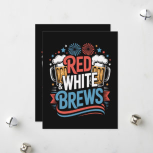 Tarjeta Festiva Cerveza 4 de julio