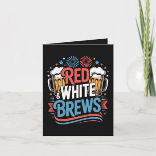 Tarjeta Festiva Cerveza 4 de julio