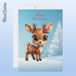 Tarjeta Festiva Cerveza, Amanecer, Perro, Renos Florales 🦌 Nieve