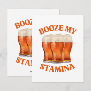 TARJETA FESTIVA CERVEZA IRLANDESA DIVERTIDA