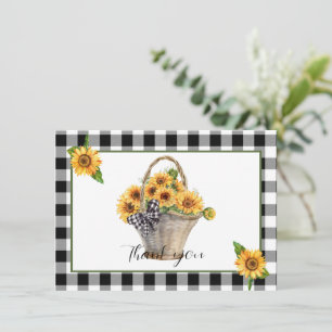 Tarjeta Festiva Cesta de girasoles