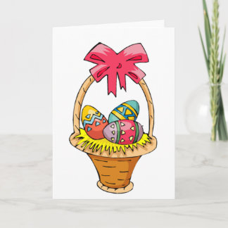 Tarjeta Festiva Cesta de Pascua