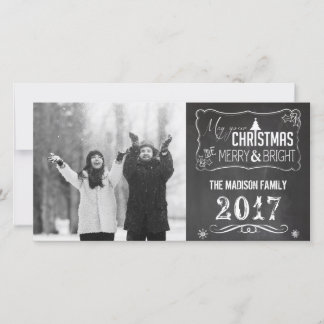 Tarjeta Festiva Chalkboard Festimes Navidades Fototarjeta