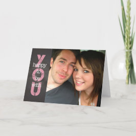 Tarjeta Festiva Chalkboard-Valentine Feliz de estar contigo person