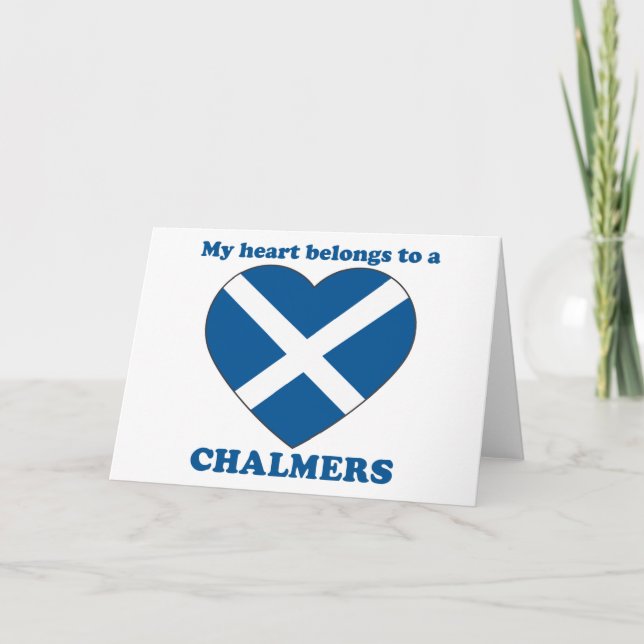 Tarjeta Festiva Chalmers (Anverso)