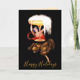 Tarjeta Festiva Champagne Toast 