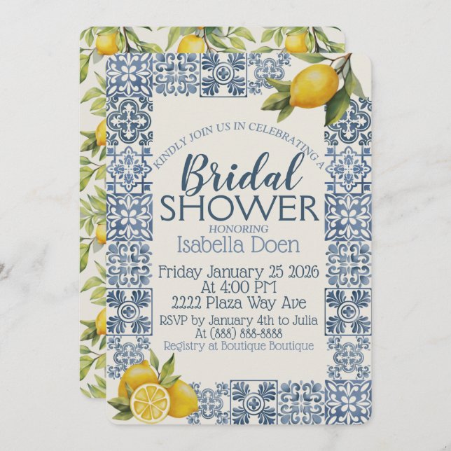 Tarjeta Festiva Champán Nupcial Personalizado con Tema de la Costa (Anverso / Reverso)