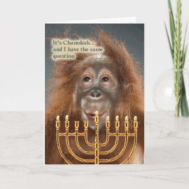 Tarjeta Festiva Chanukah (Anverso)