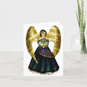 Tarjeta Festiva Chanukah Angel