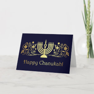 Tarjeta Festiva Chanukah Blessings