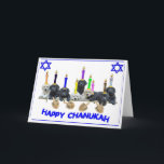 Tarjeta Festiva Chanukah Card<br><div class="desc">La litera de honor,  diseño de Julie Hansen.  Añadir su propio texto dentro</div>