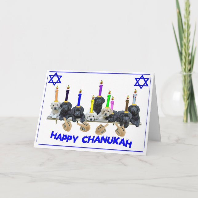 Tarjeta Festiva Chanukah Card (Anverso)