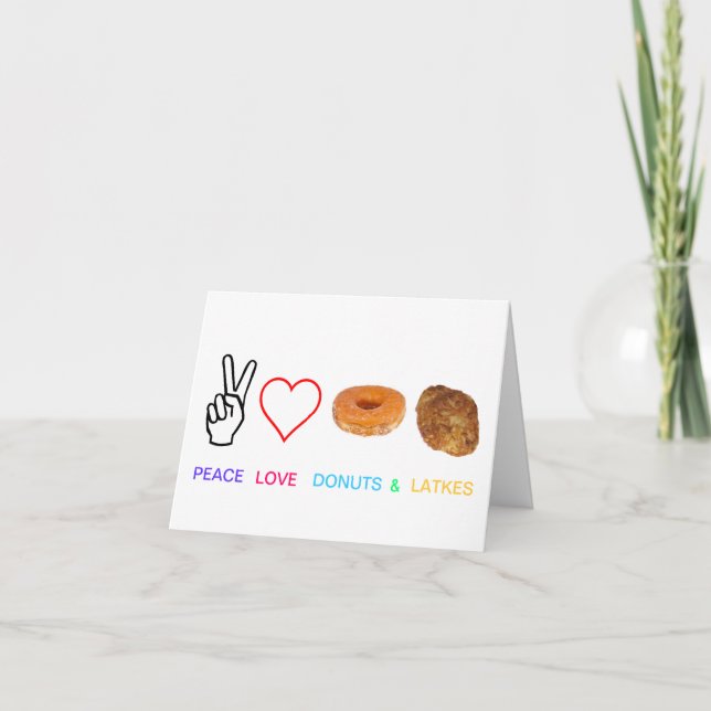 Tarjeta Festiva Chanukah Card (Anverso)