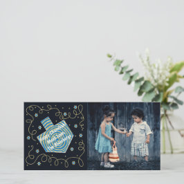 Tarjeta Festiva Chanukah Dreidel PinWheel