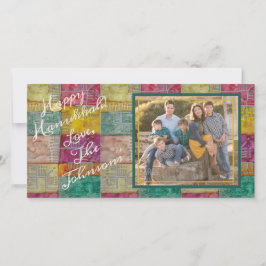 Tarjeta Festiva Chanukah Menorahs