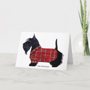Tarjeta Festiva Chaqueta de vacaciones de Escocia