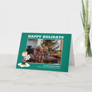 Tarjeta Festiva Charlie Brown Peppermint Candy