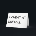 TARJETA FESTIVA CHEÉ EN LA DREIDEL HANUKKAH CHANUKKAH FUNNNY<br><div class="desc">CHEÉ EN LA DREIDEL HANUKKAH CHANUKKAH FUNNNY</div>