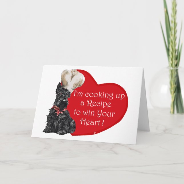 Tarjeta Festiva Chef Scottie San Valentín (Anverso)