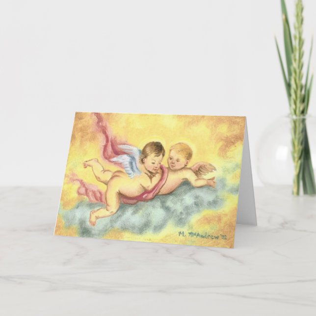 Tarjeta Festiva "Cherubs" (Anverso)
