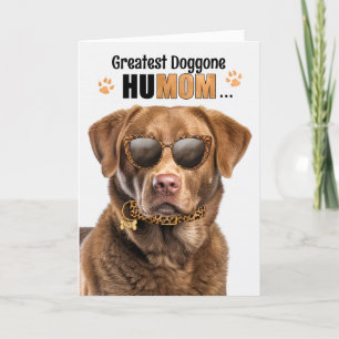 Tarjeta Festiva Chesapeake Bay Dog Mejor HuMOM Día de la Madre