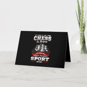 Tarjeta Festiva Chess Funny Cita Humor Sayings
