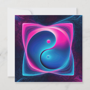 Tarjeta Festiva Chi Fusion: Energías vibrantes de Yin Yang
