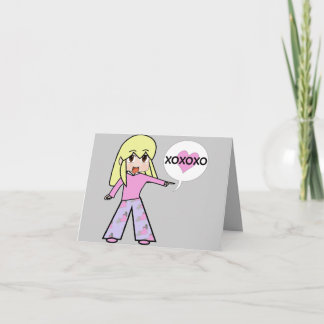 Tarjeta Festiva Chibi Valentine