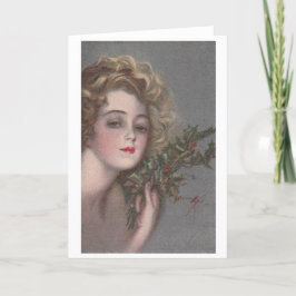 Tarjeta Festiva Chica blanco Gibson