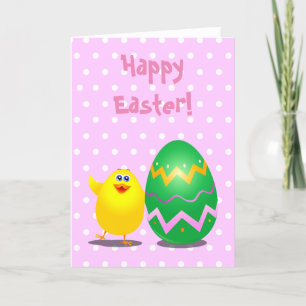 Tarjeta Festiva Chica divertida de Pascua