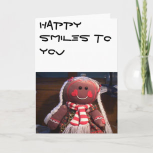Tarjeta Festiva Chica GINGERBREAD