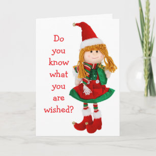 TARJETA FESTIVA ***CHICA JOVEN ESPECIAL*** EN NAVIDADES