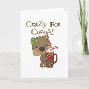Tarjeta Festiva Chica Loco Por El Cacao