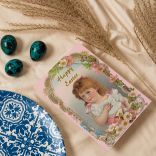 Tarjeta Festiva Chica Sweet Vintage