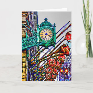 Tarjeta Festiva Chicago en la calle del estado