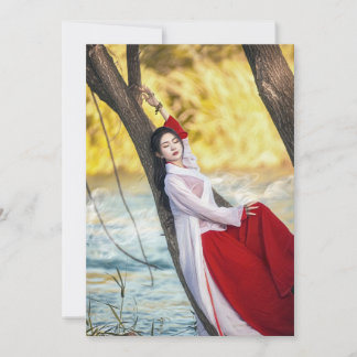 Tarjeta Festiva Chicas de Japón