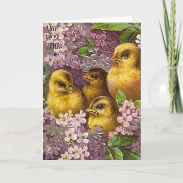 Tarjeta Festiva Chicas de Pascua (Anverso)