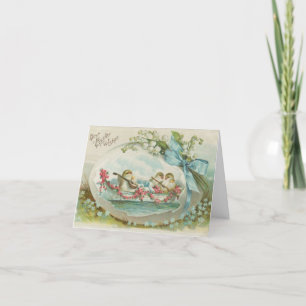 Tarjeta Festiva Chicas de Pascua