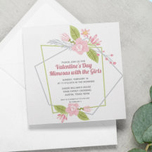 Chicas Día de San Valentín Galentines Fiesta Flora