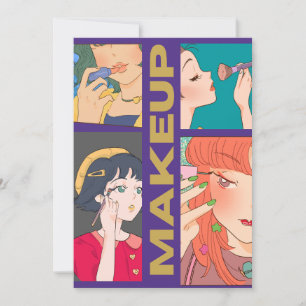 TARJETA FESTIVA CHICAS MAKEUP